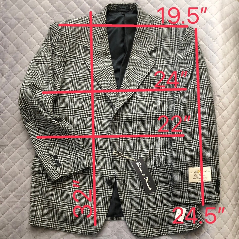 Wool Cashmere Blazer Dario Di Napoli Size R42 - Picture 13 of 13